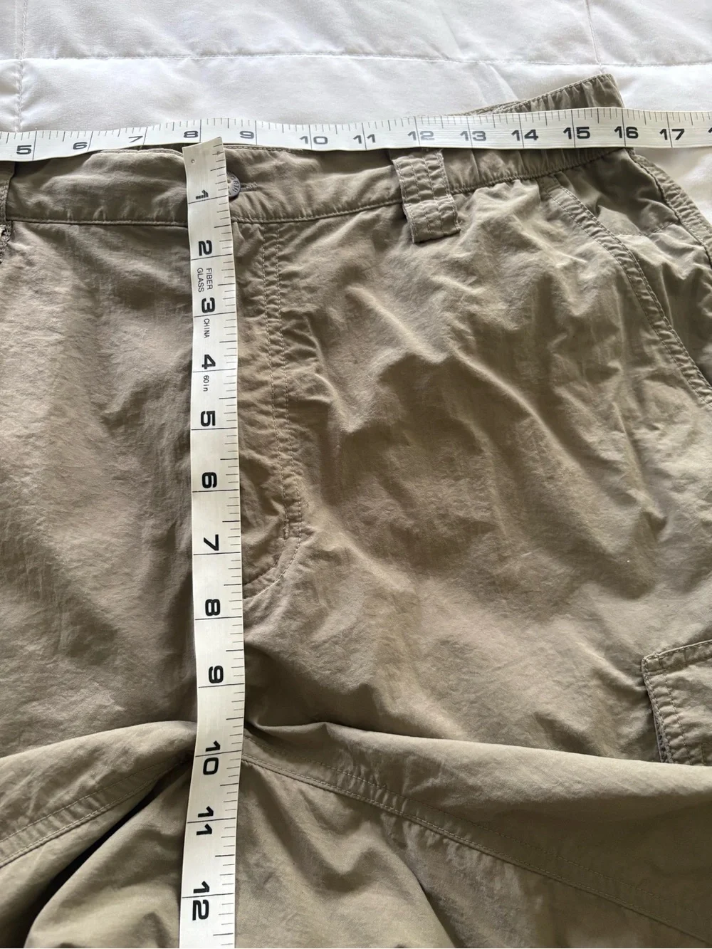 The North Face Cargo Shorts 100% Nylon Sz M Ins 9.5”Stowable Hike Climb Gorpcore